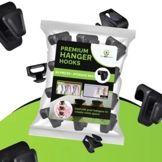 Clothes Hanger Hooks – 30 Pieces with Free Storage Bag - Image 8